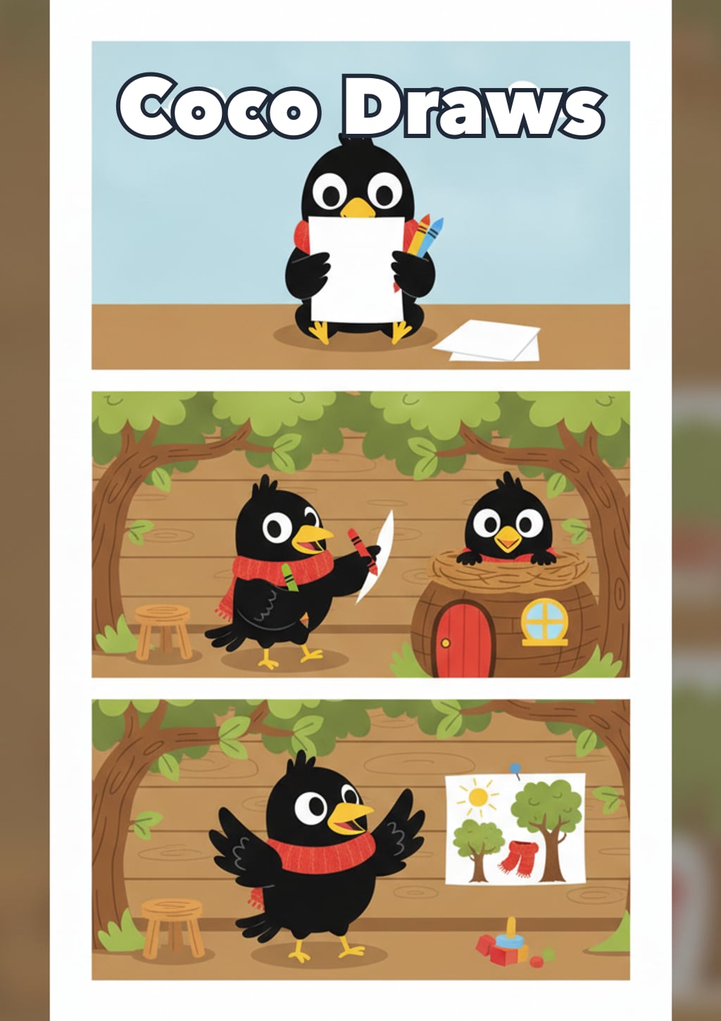 Coco Draws — children's book cover