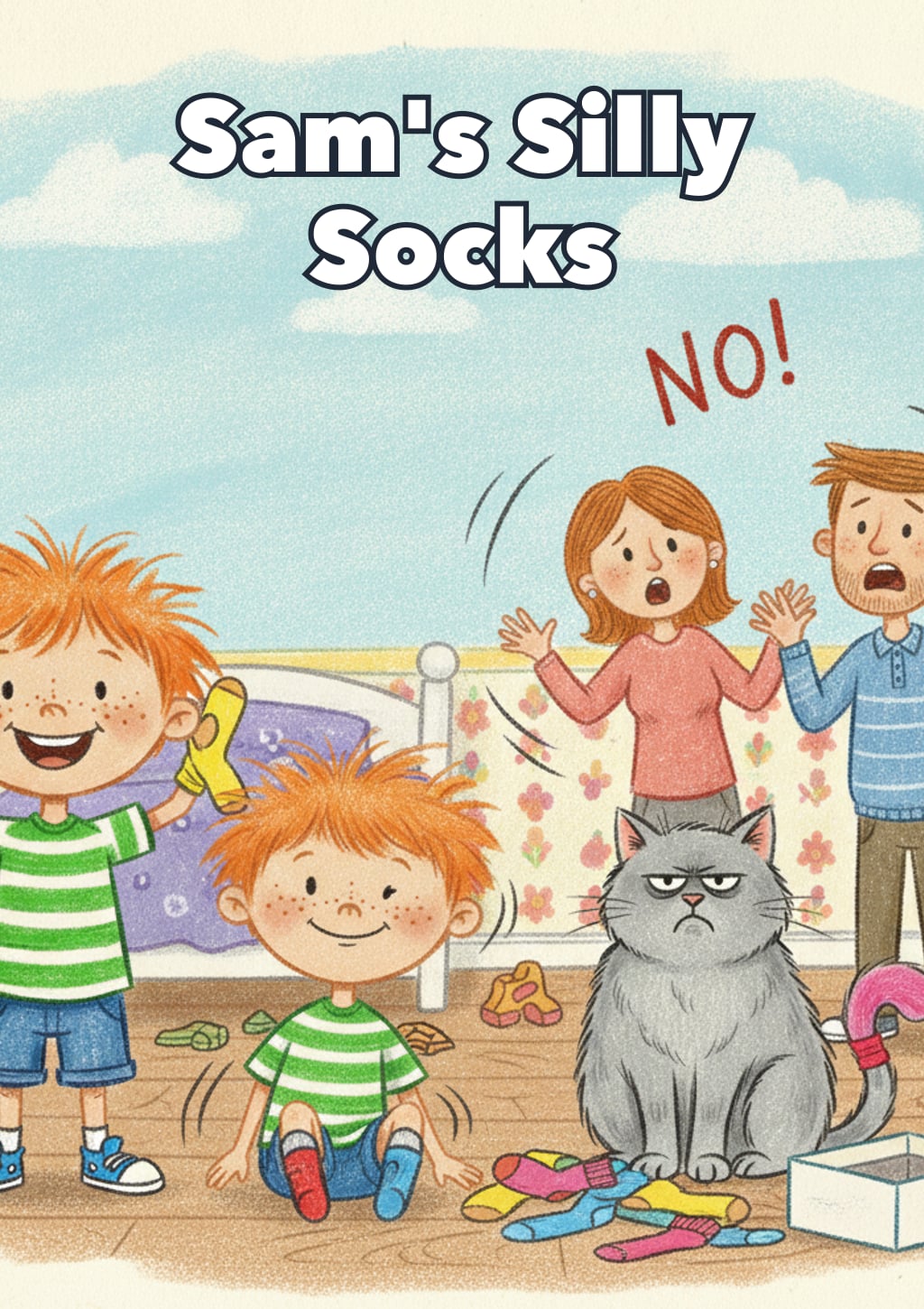 Sam's Silly Socks — children's book cover