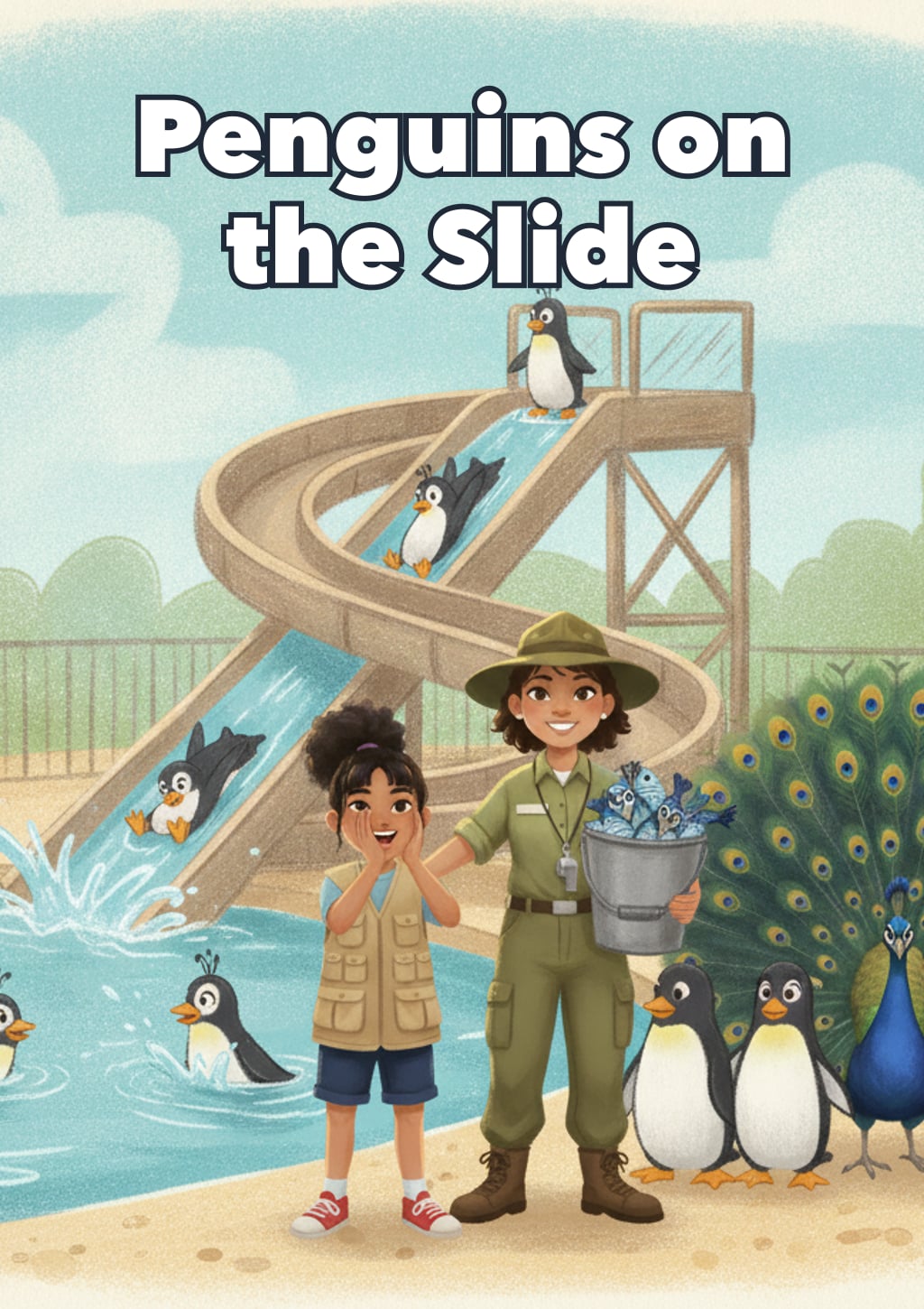 Penguins on the Slide — children's book cover