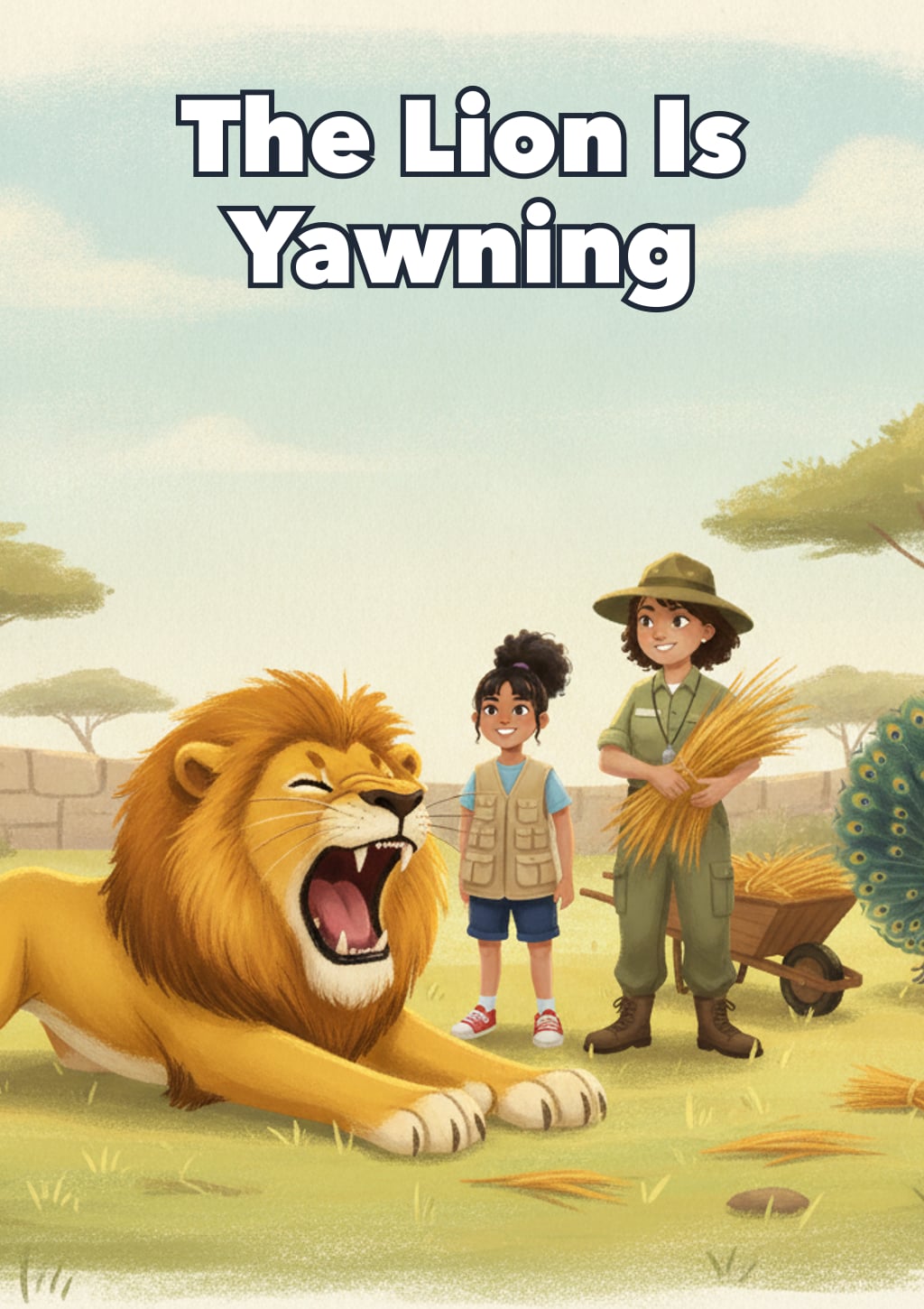 The Lion Is Yawning — children's book cover