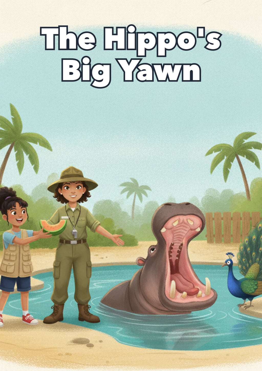 The Hippo's Big Yawn — children's book cover