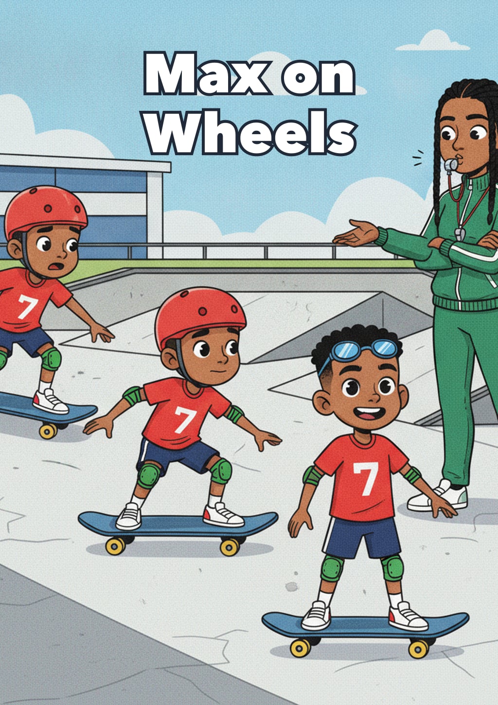 Max on Wheels — children's book cover