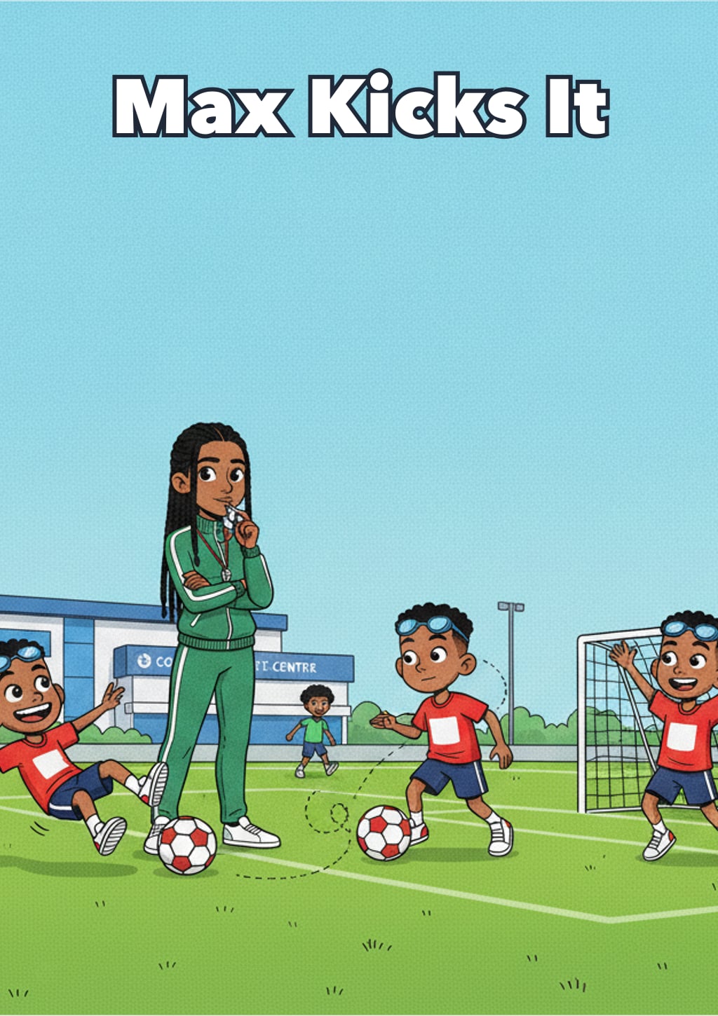 Max Kicks It — children's book cover