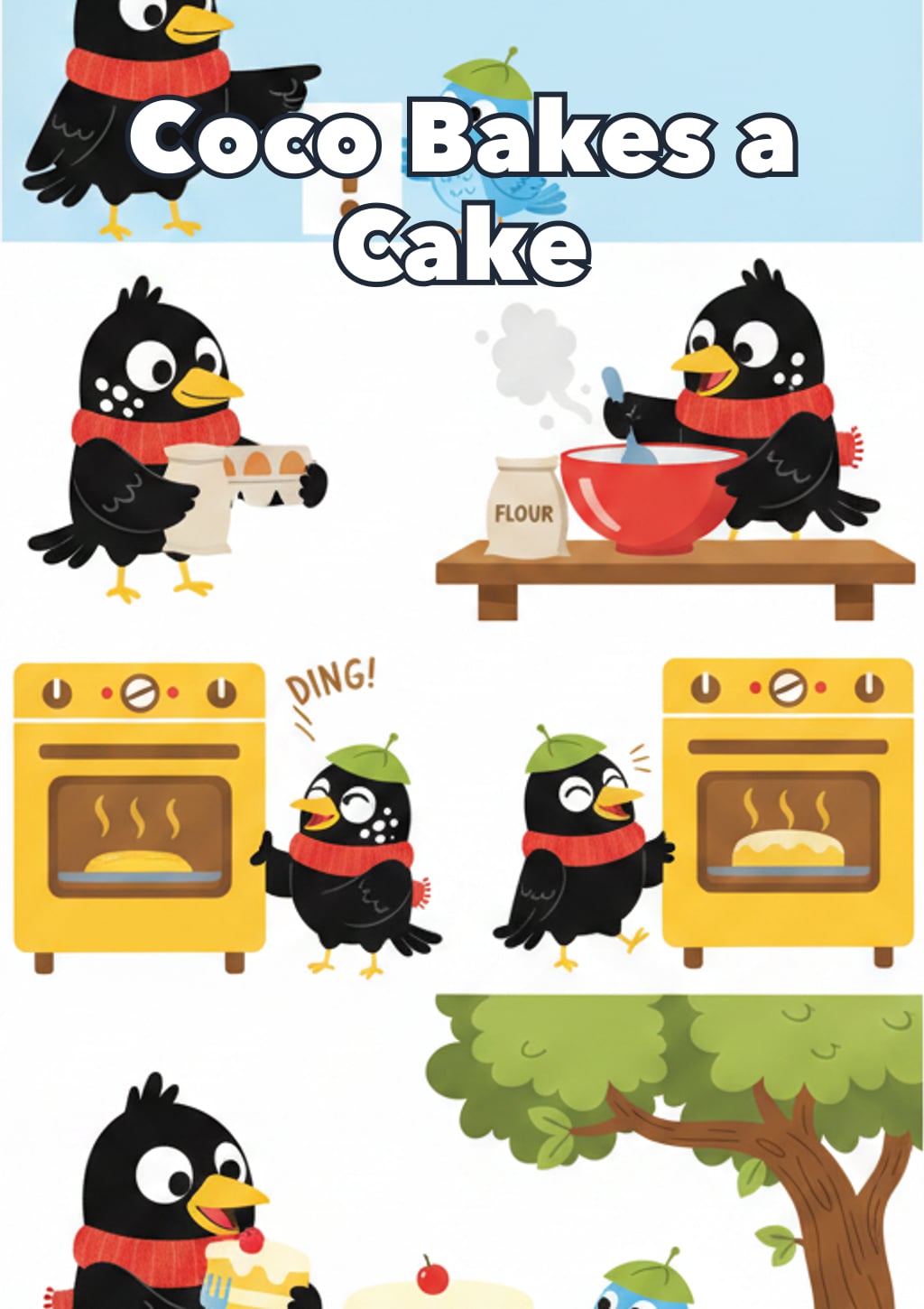 Coco Bakes a Cake — children's book cover