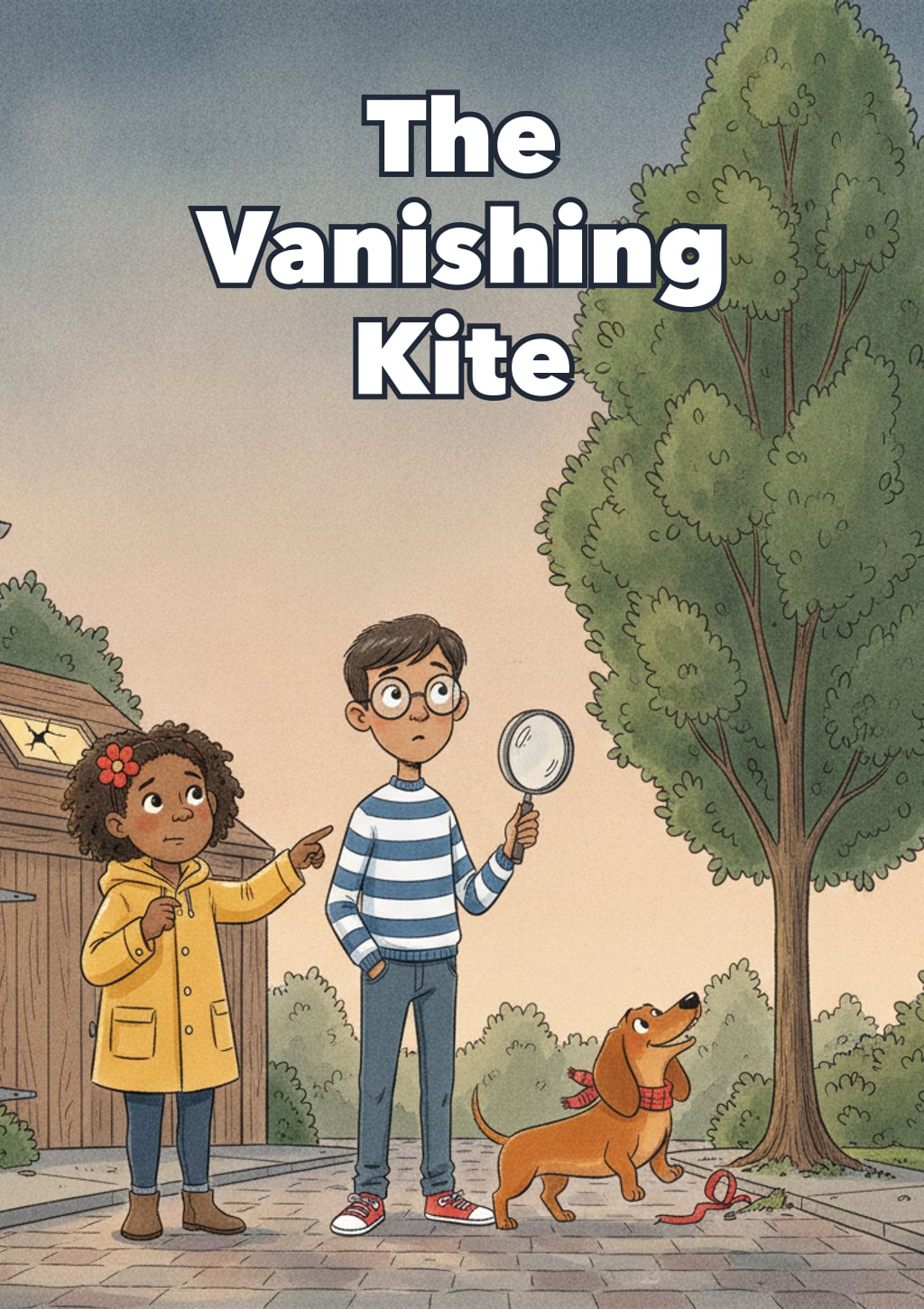 The Vanishing Kite — children's book cover