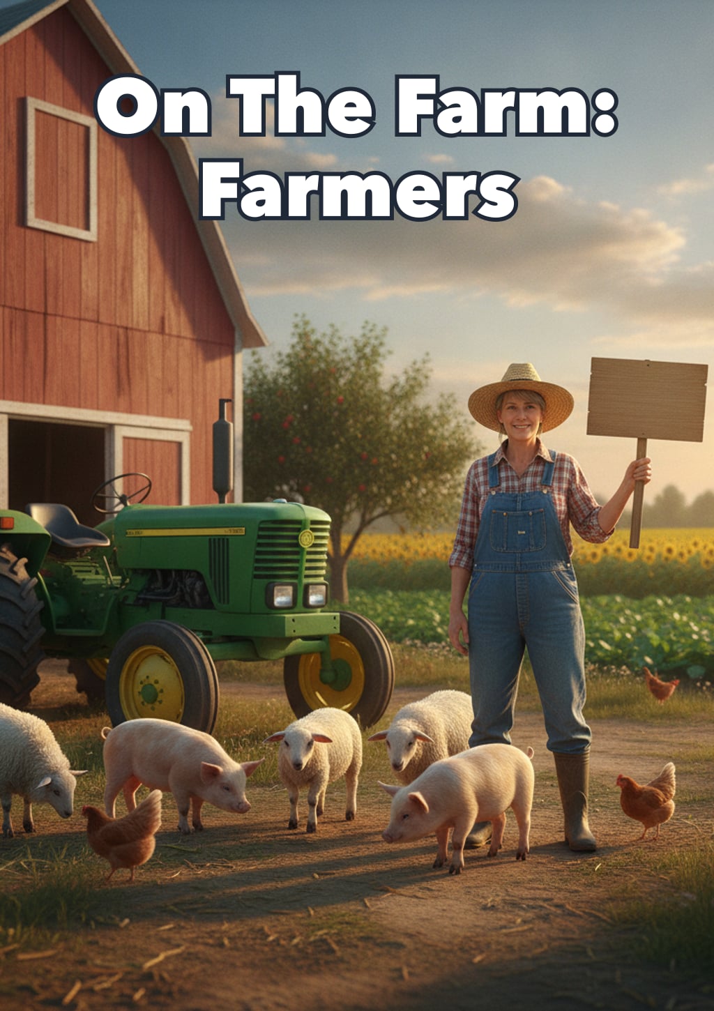 On The Farm: Farmers — children's book cover