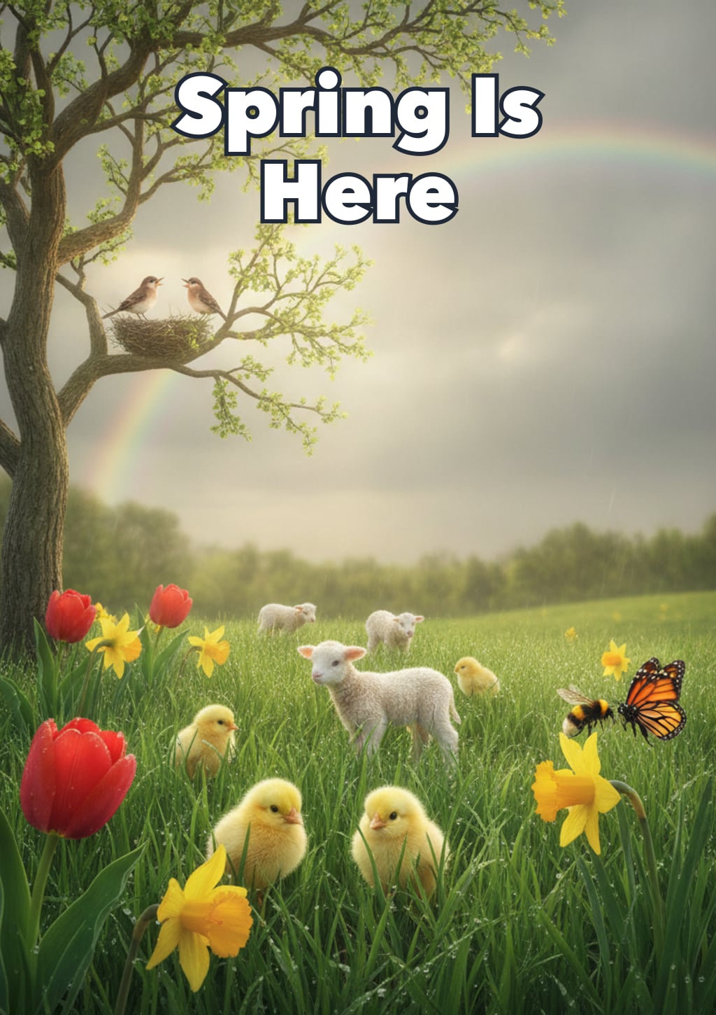 Spring Is Here — children's book cover