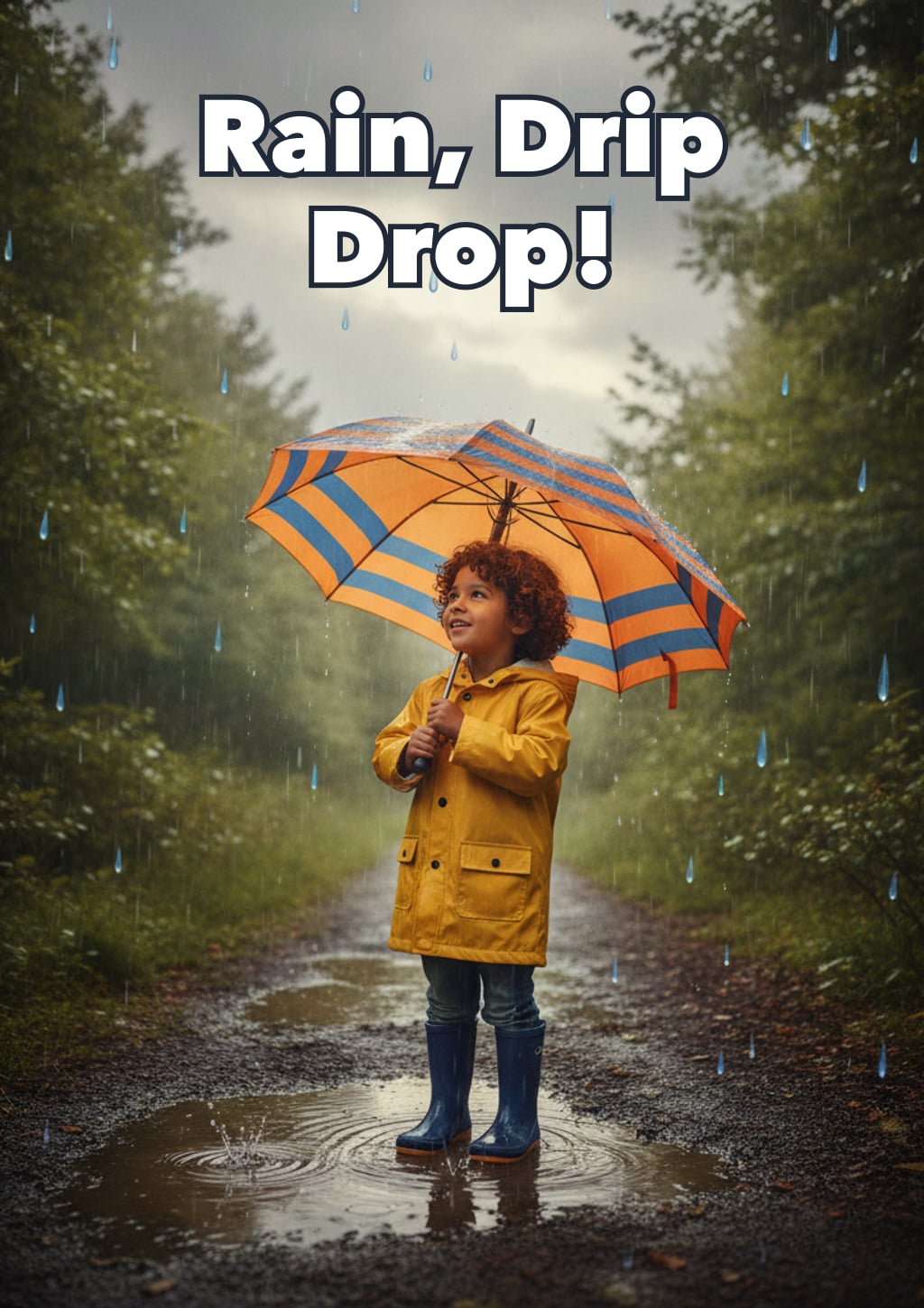 Rain, Drip Drop! — children's book cover