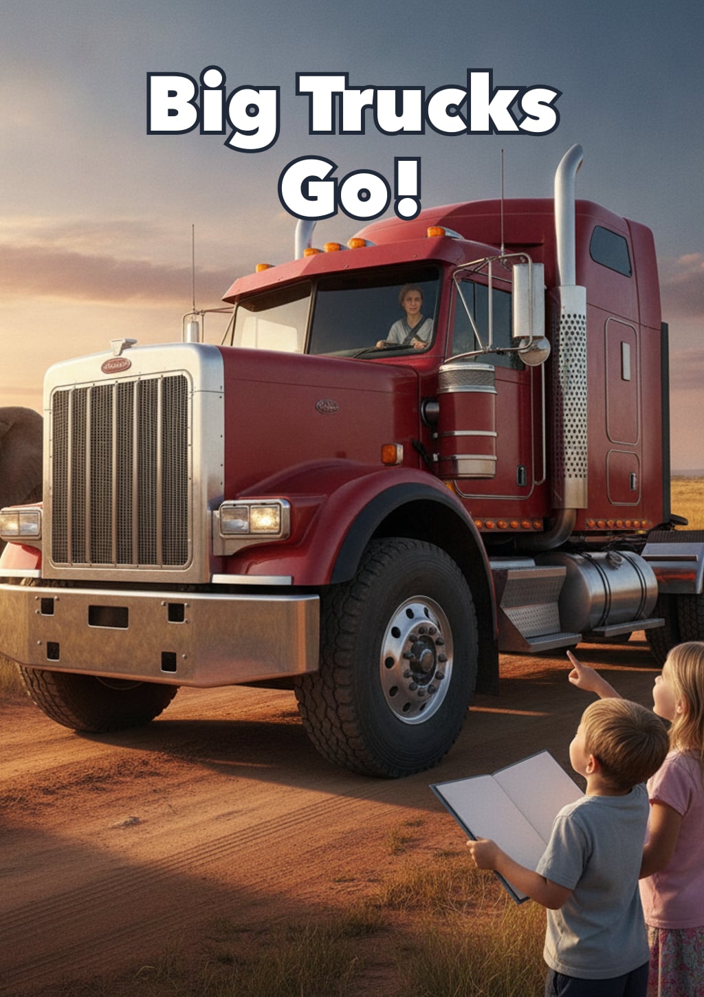 Big Trucks Go! — children's book cover